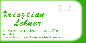 krisztian lehner business card